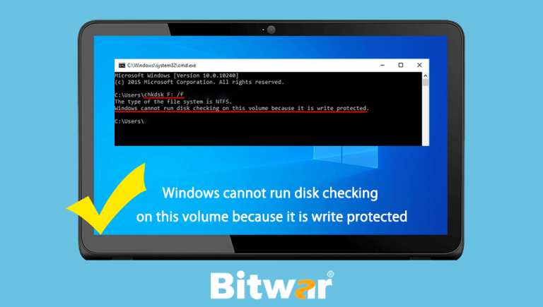 Windows cannot run disk checking on this volume because it is write protected что делать